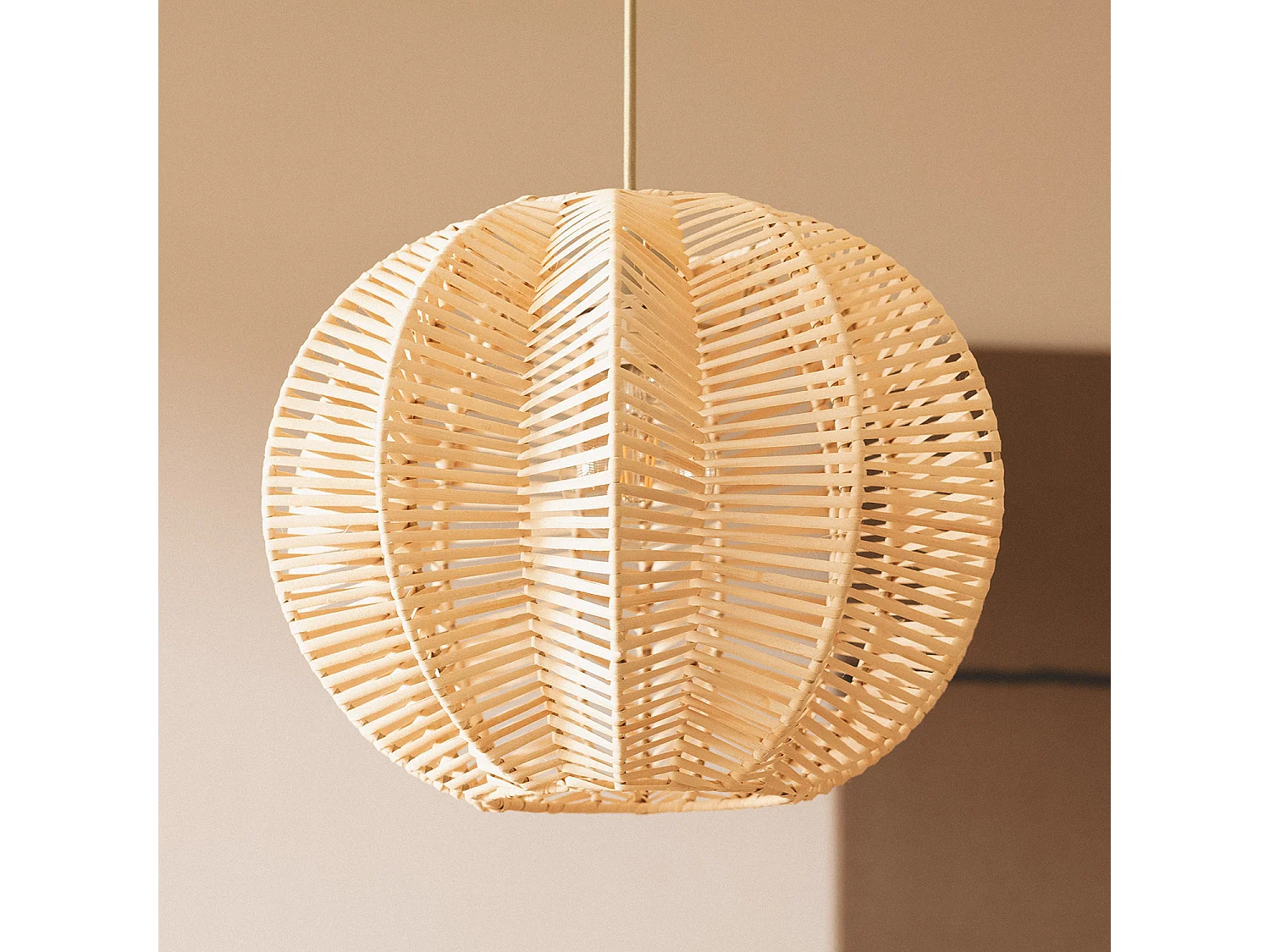 Lampada a Sospensione Rattan Tobonga Naturale