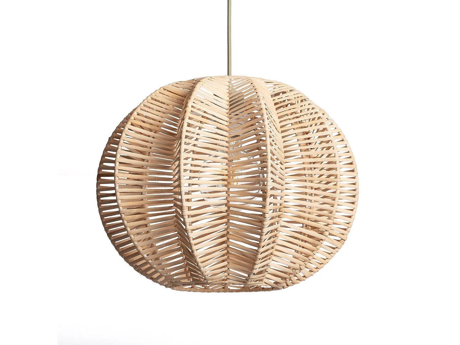 Lampada a Sospensione Rattan Tobonga Naturale