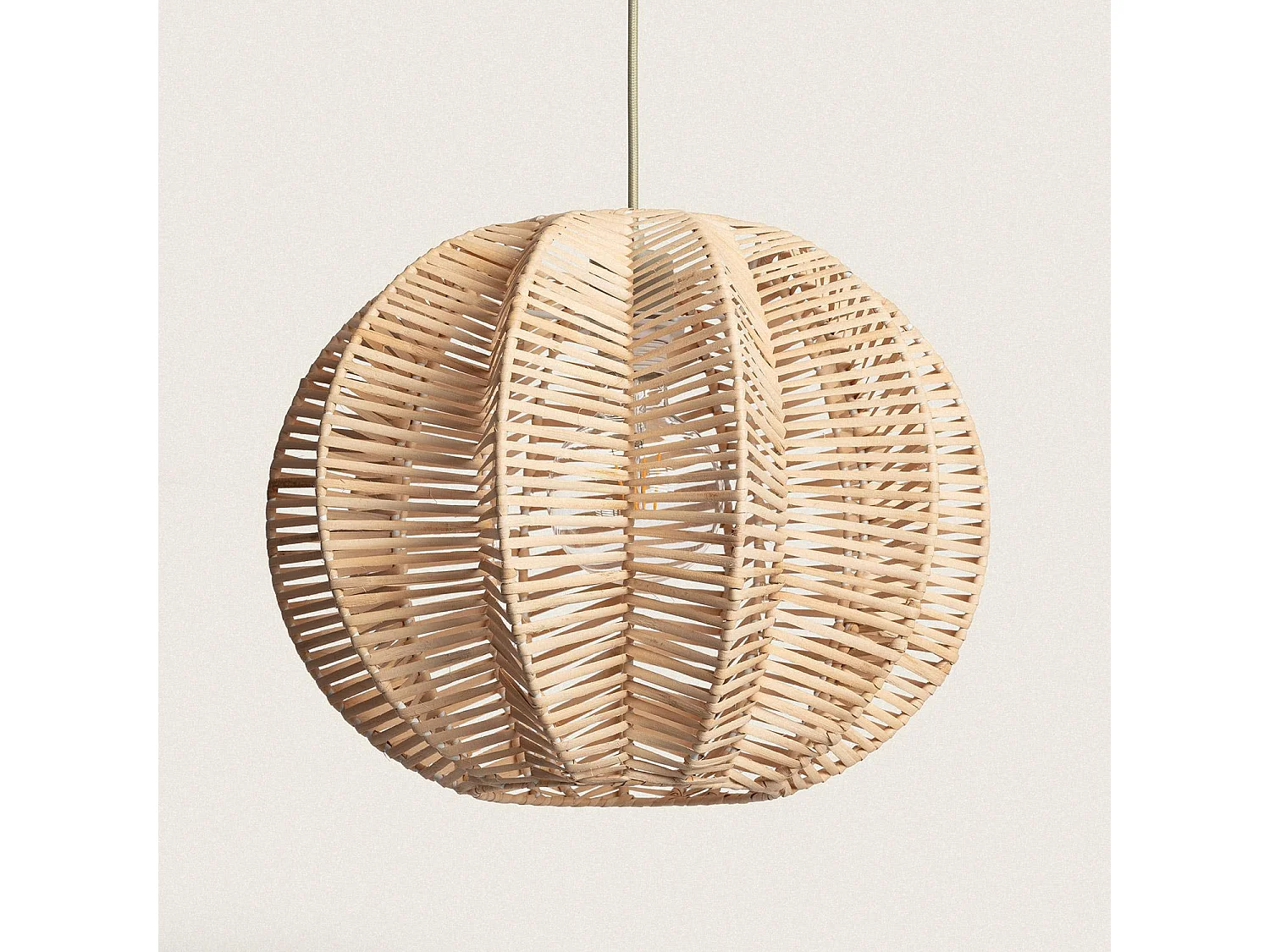 Lampada a Sospensione Rattan Tobonga Naturale