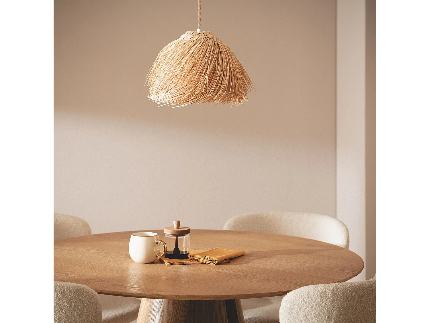 Lampada a Sospensione Rattan Bungarby Naturale