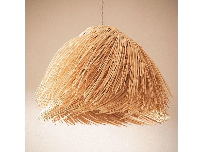 Suspension Rotin Bungarby Naturel