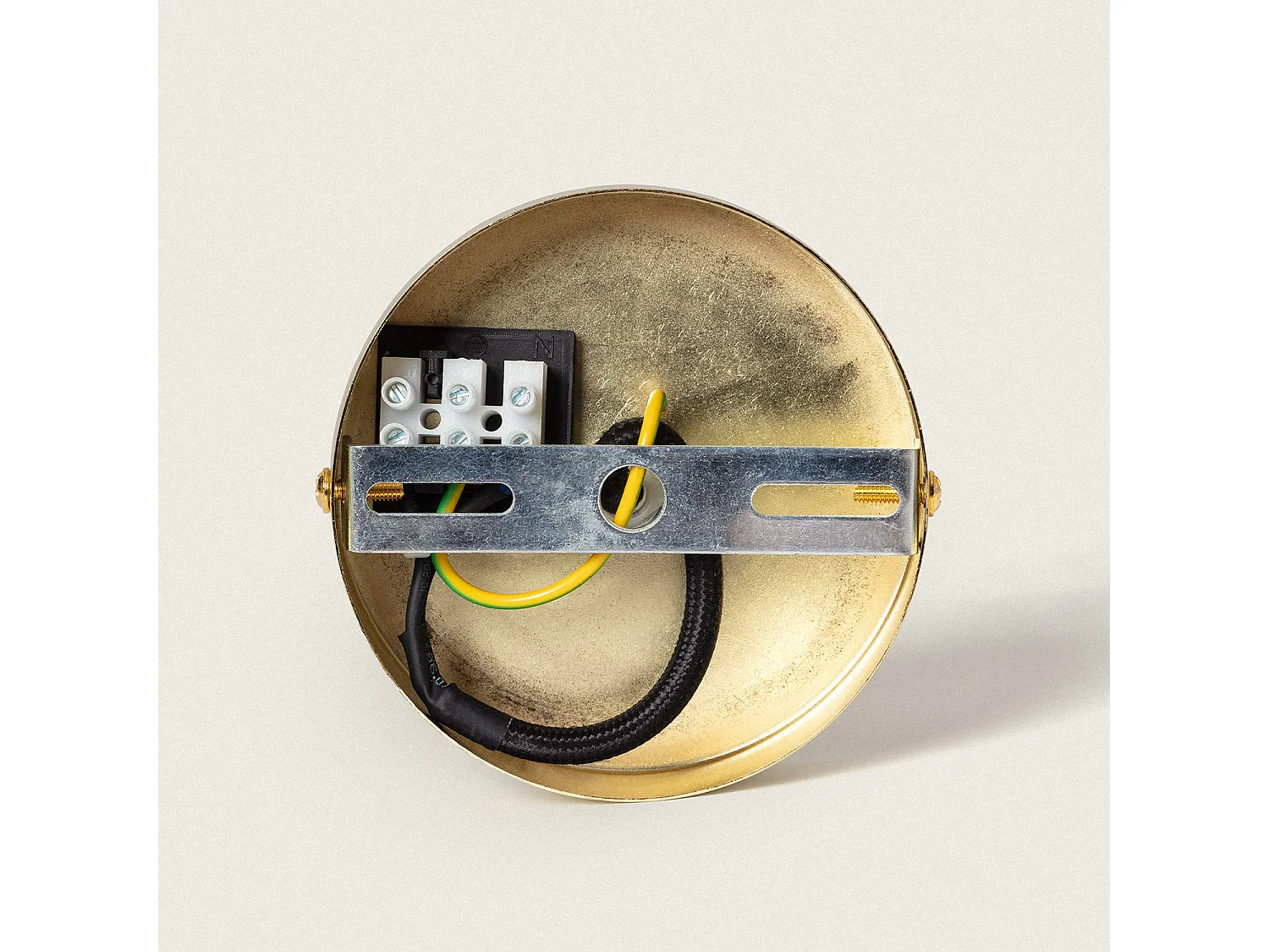 Lampada a Sospensione Baudelaire Metallo e Vetro Verde