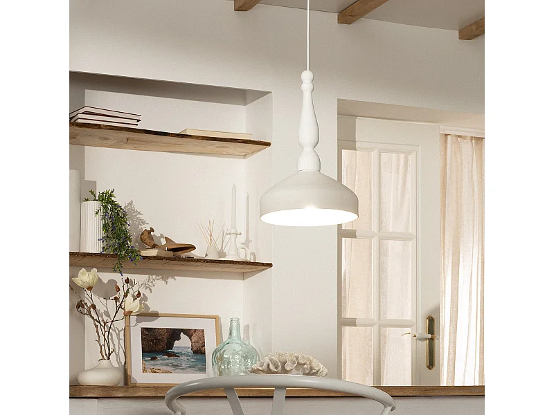 Suspension Céramique Almanzor Blanc