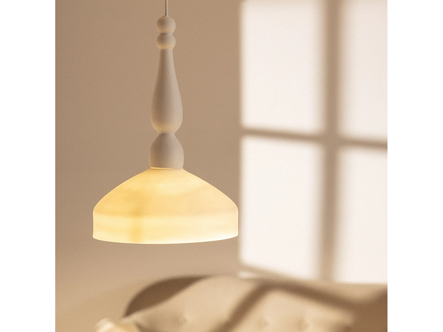 Suspension Céramique Almanzor Blanc