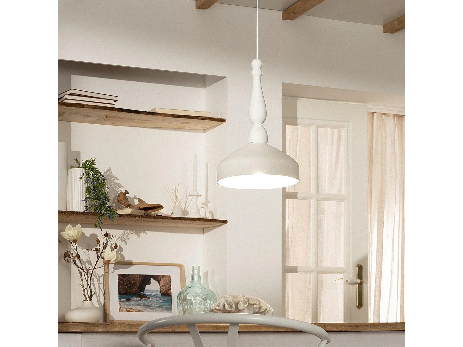 Suspension Céramique Almanzor Blanc