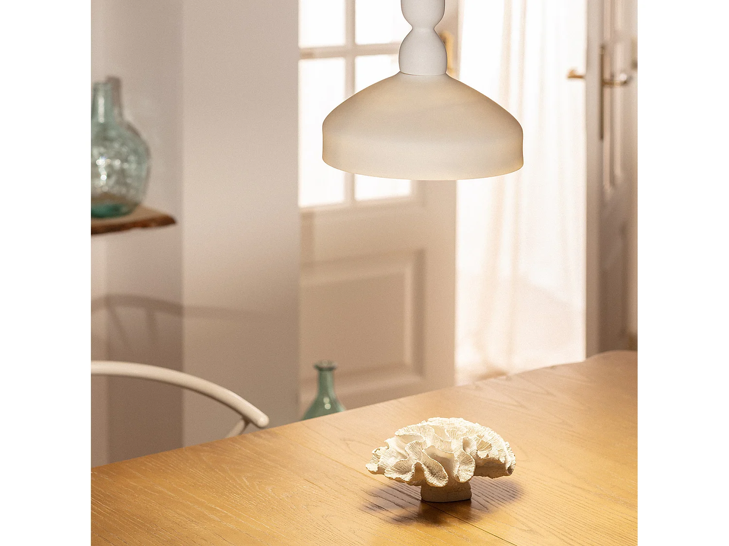 Lámpara Colgante Cerámica Almanzor Blanco