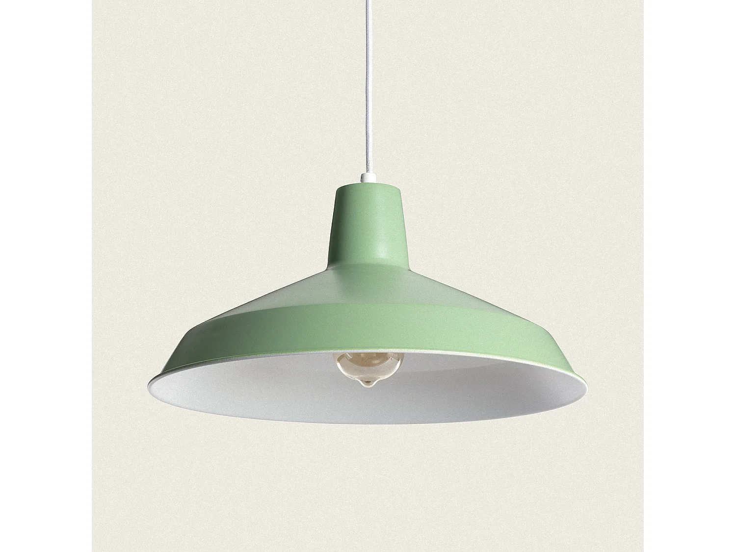 Lámpara Colgante Metal Meistter Verde Celadón