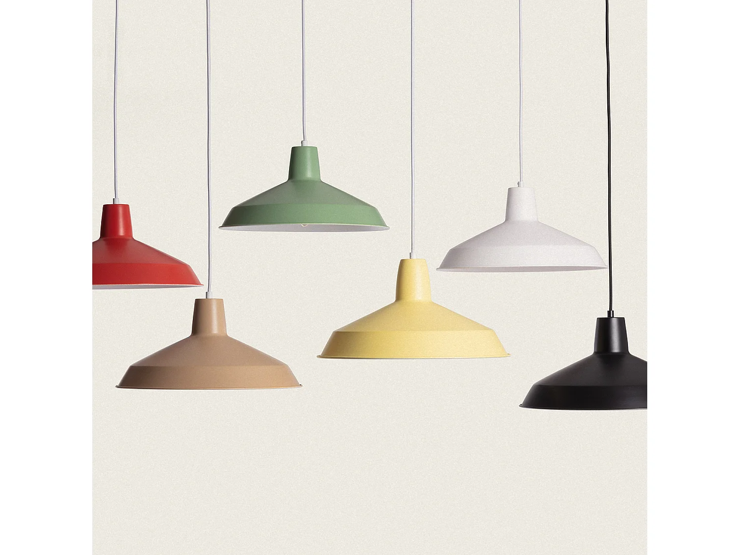 Lampada a Sospensione Metallo Meistter Rosso