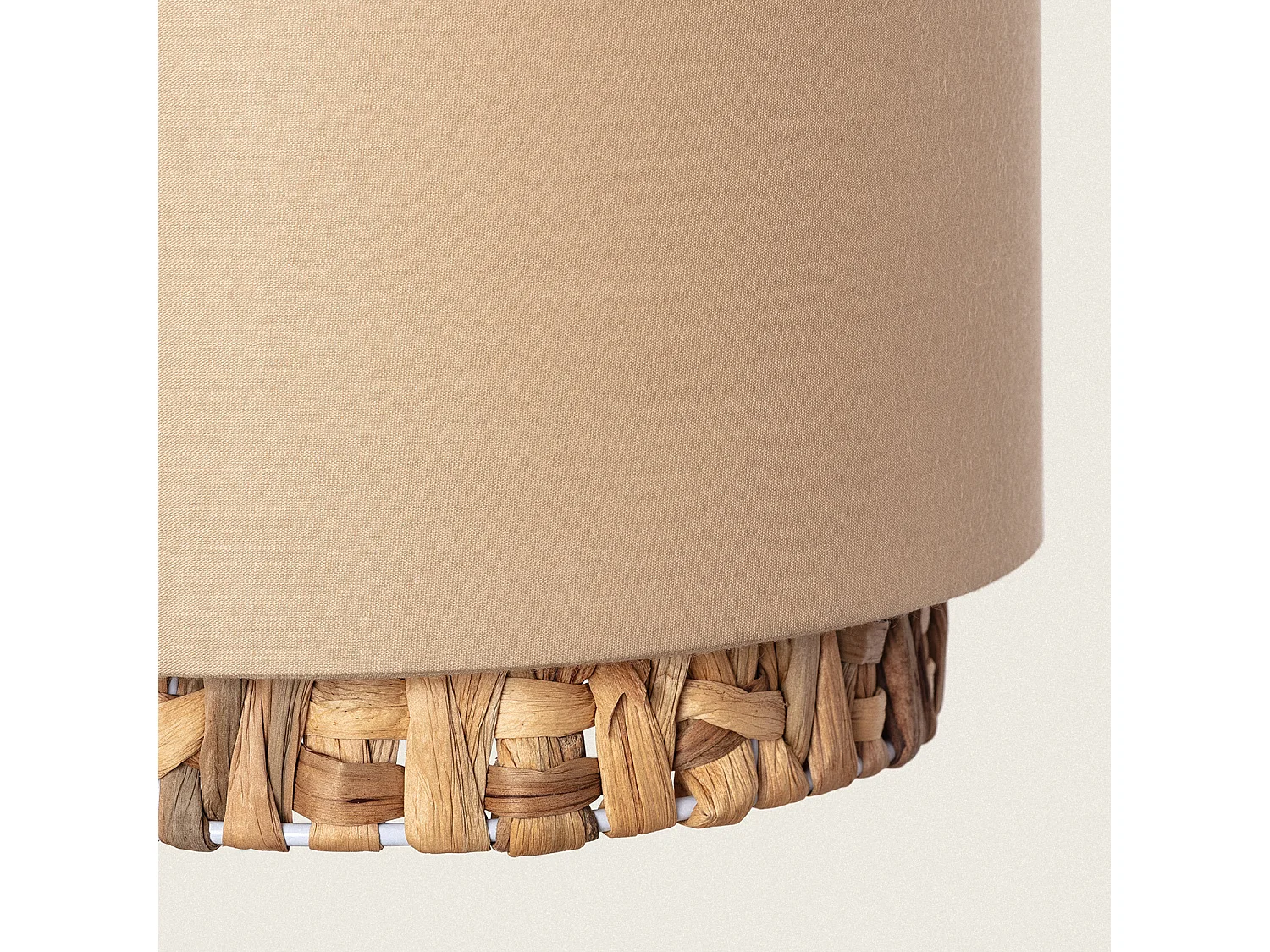 Lámpara Colgante Fibras Naturales Tri Orleans Beige