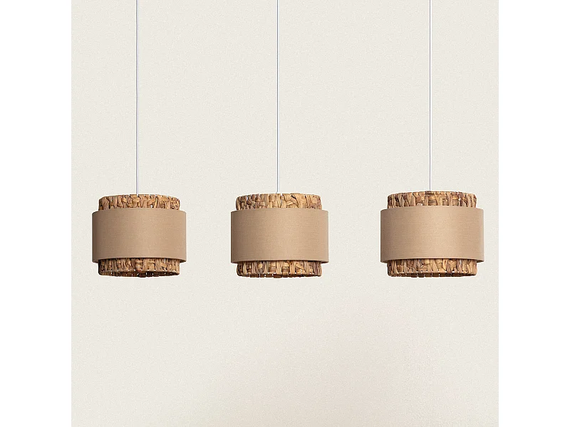 Suspension Fibres Naturelles Tri Orleans Beige