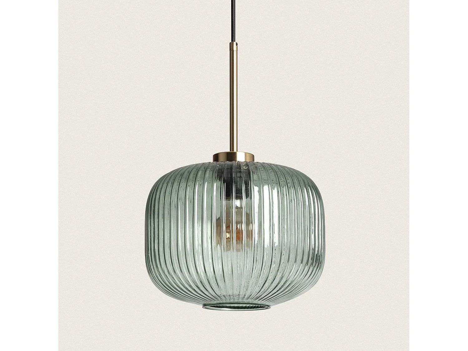 Lámpara Colgante Cristal Edwin Verde