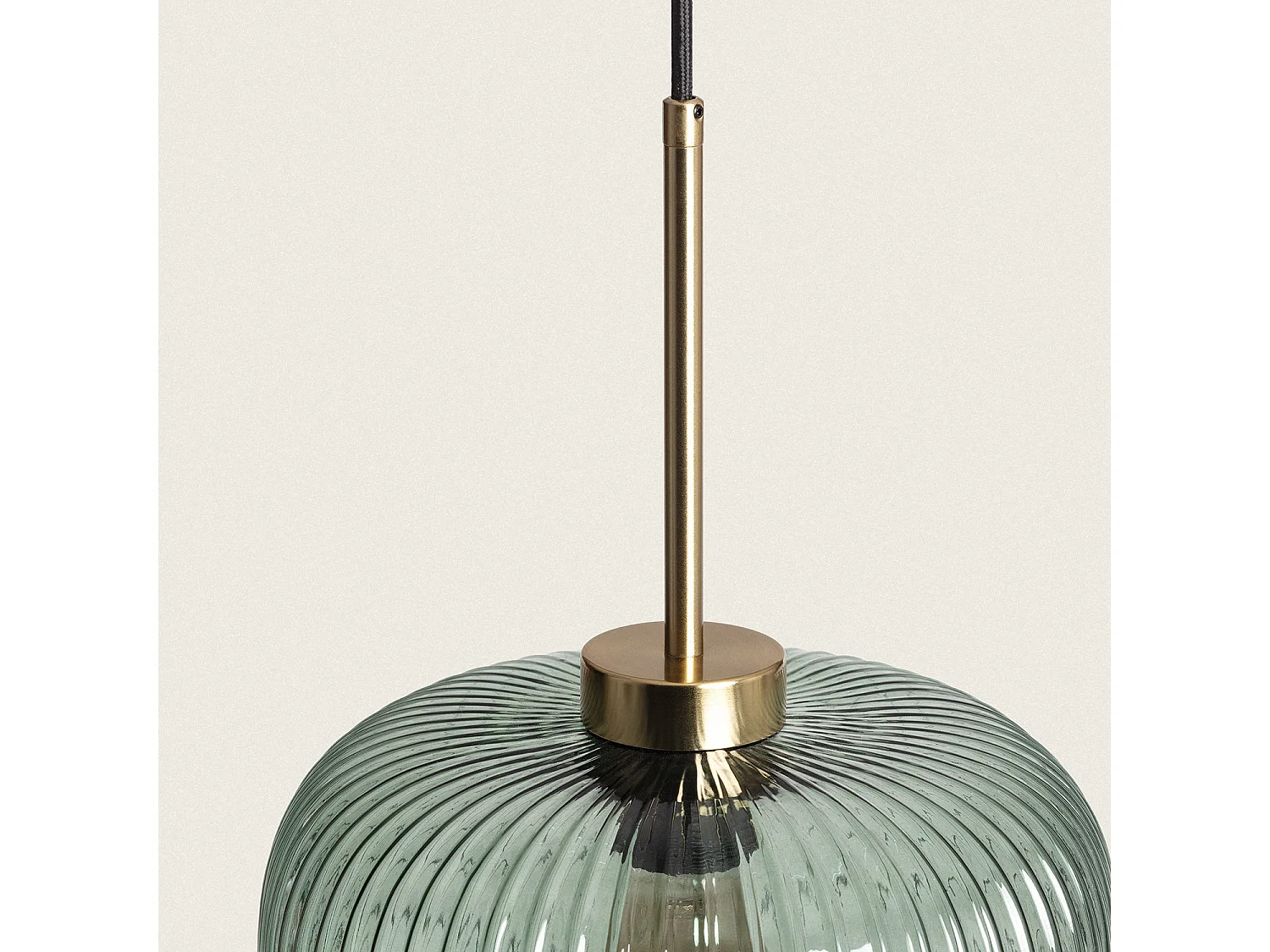 Lámpara Colgante Cristal Edwin Verde