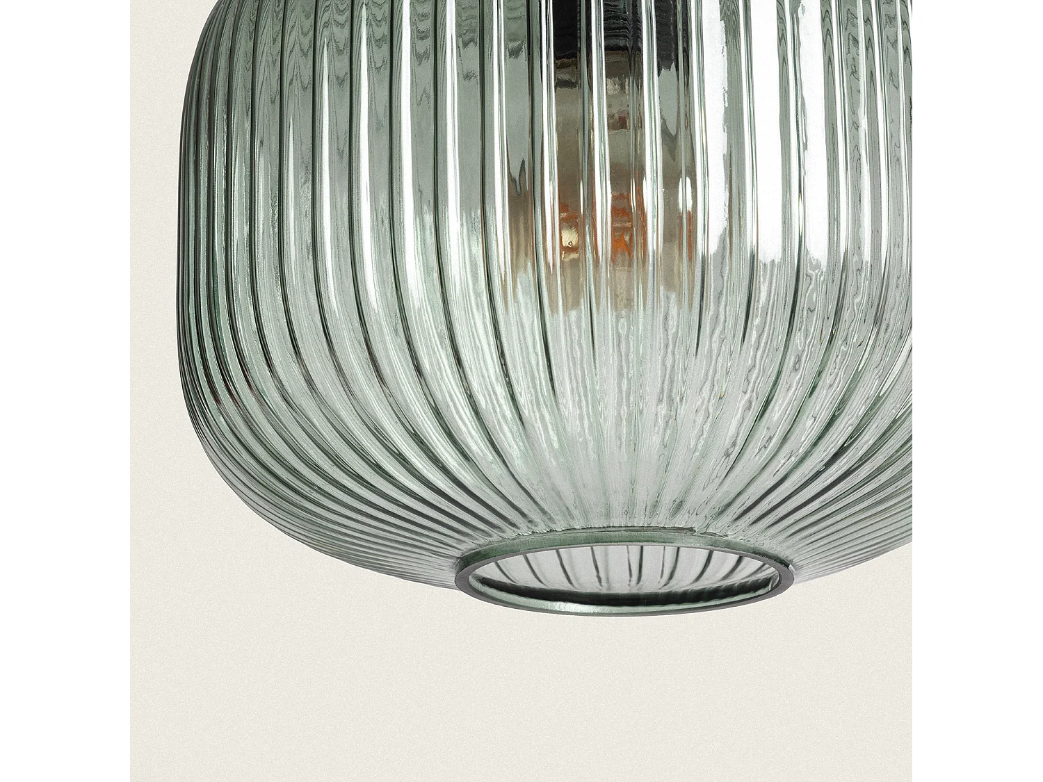 Lámpara Colgante Cristal Edwin Verde