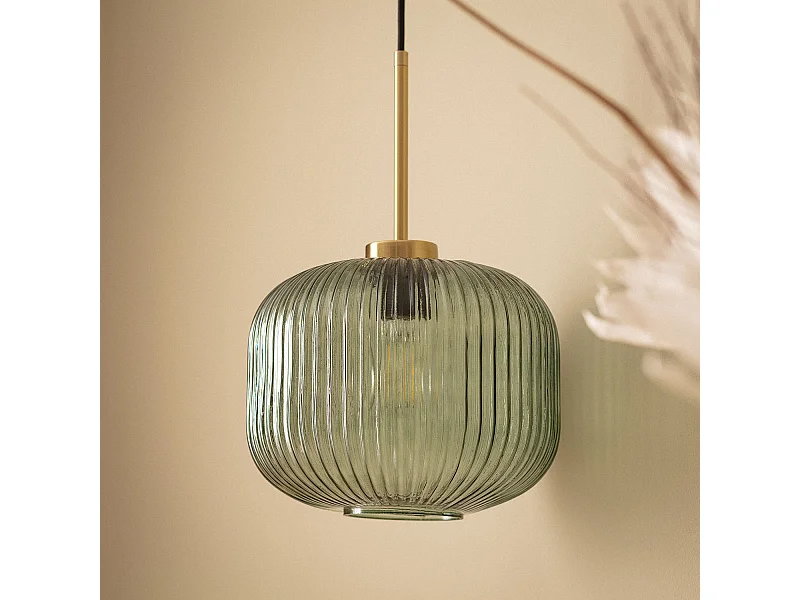 Suspension Verre Edwin Vert