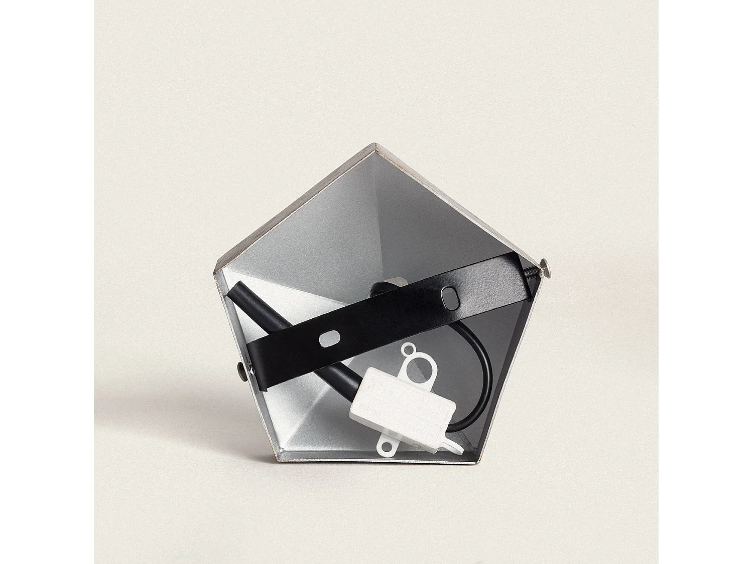 Lámpara de Mesa Metal Elia Plateado