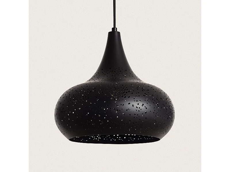 Lampada a Sospensione Metallo Erea Nero