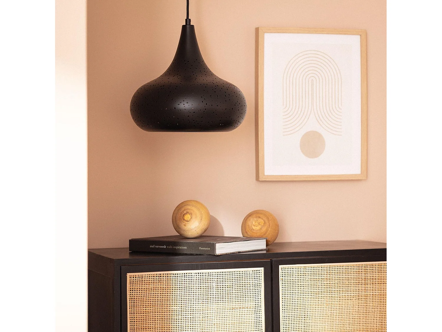 Suspension Métal Erea Noir