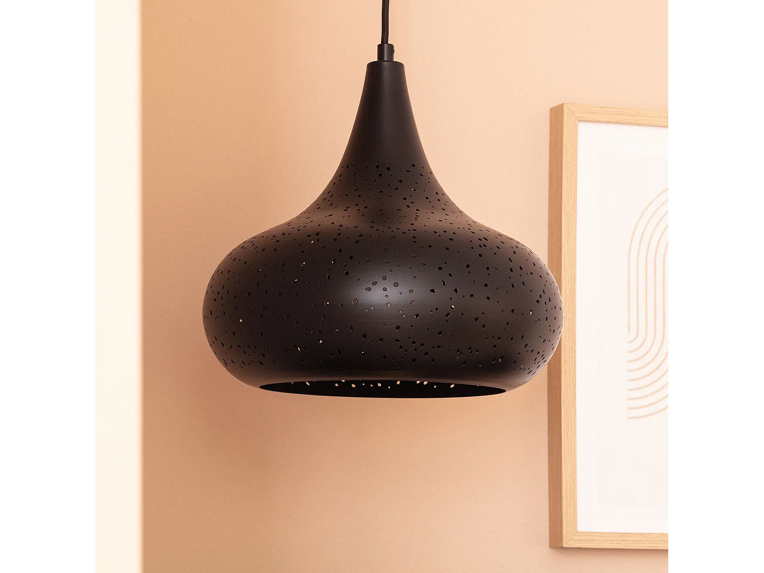 Suspension Métal Erea Noir