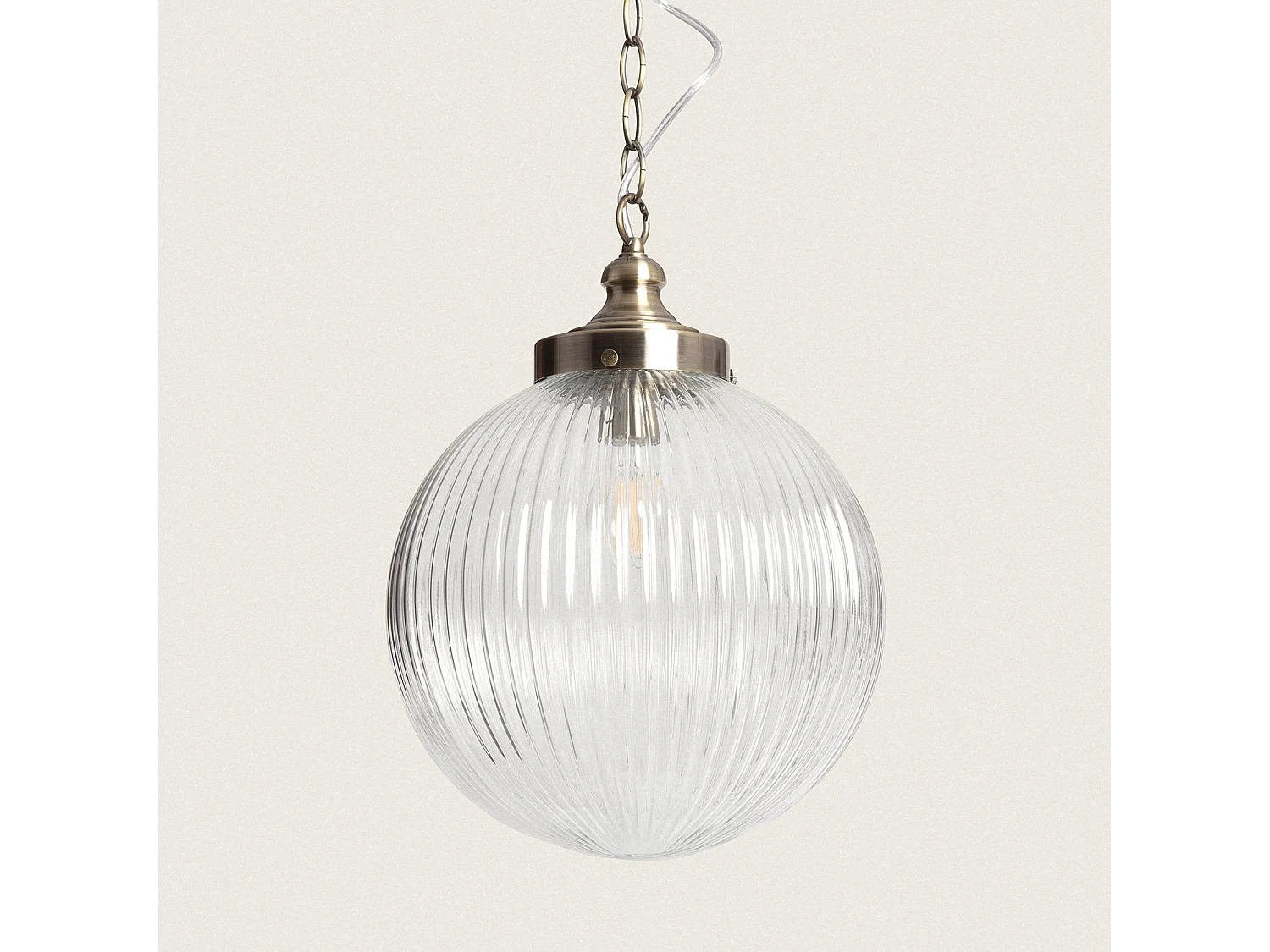 Lámpara Colgante Cristal Marcio Transparente