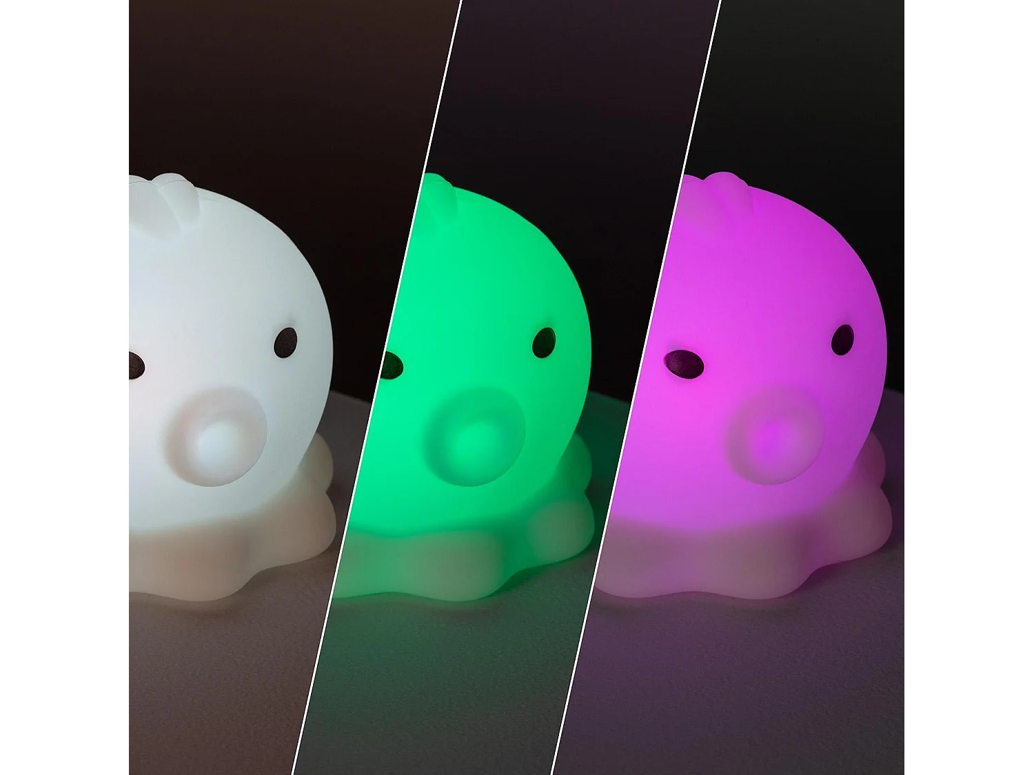 Luz Quitamiedos LED Pulpo RGB Silicona IP67 RGB