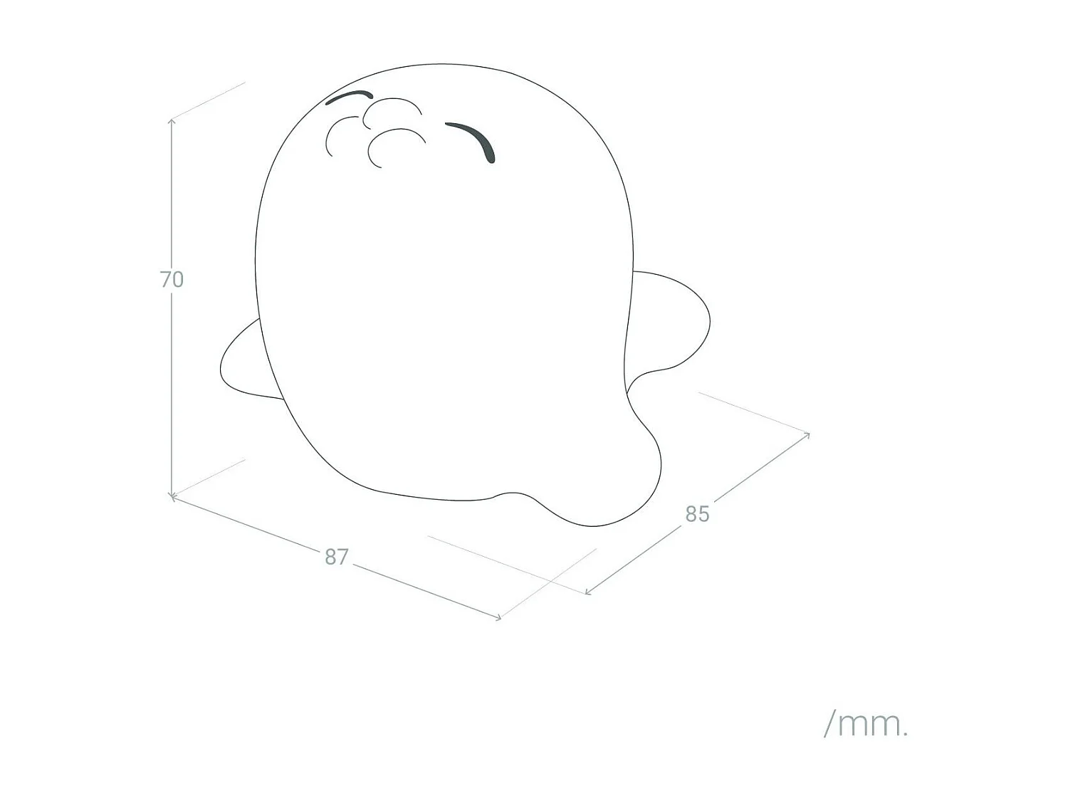 Luz Quitamiedos LED Foca RGB Silicona IP67 RGB
