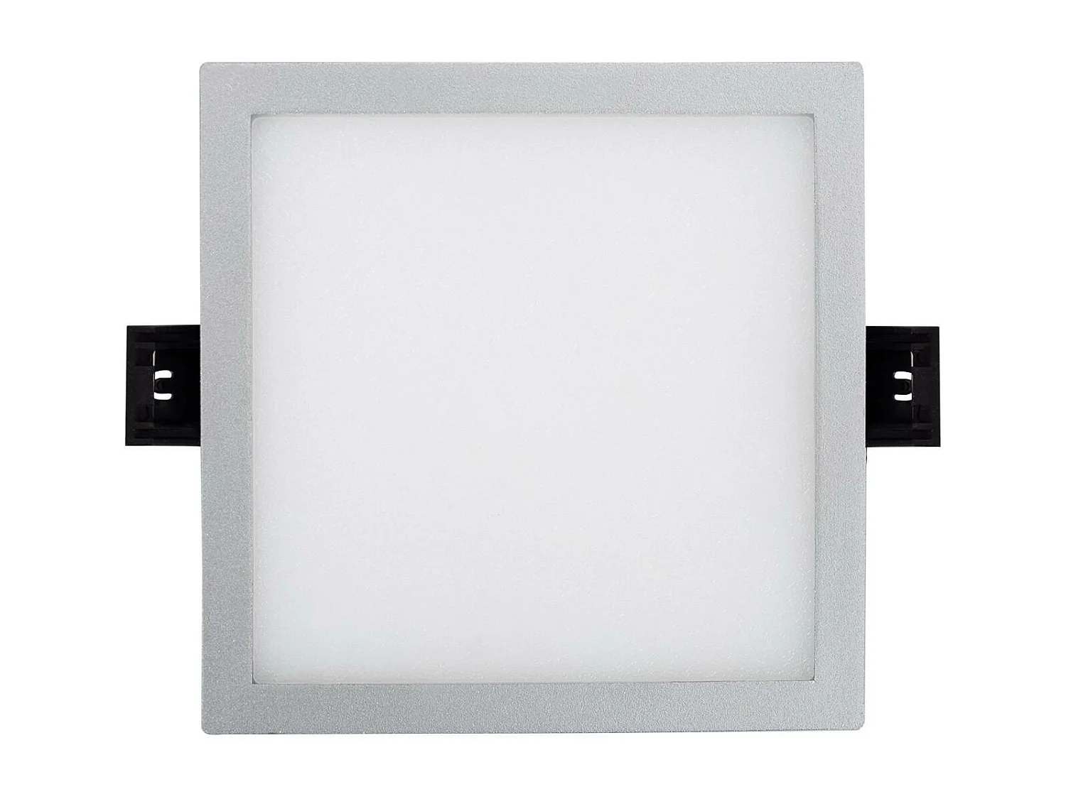 Dalle LED 8W Carrée High Lumen  Coupe Ø 75mm Argentée 4000K Blanc neutre