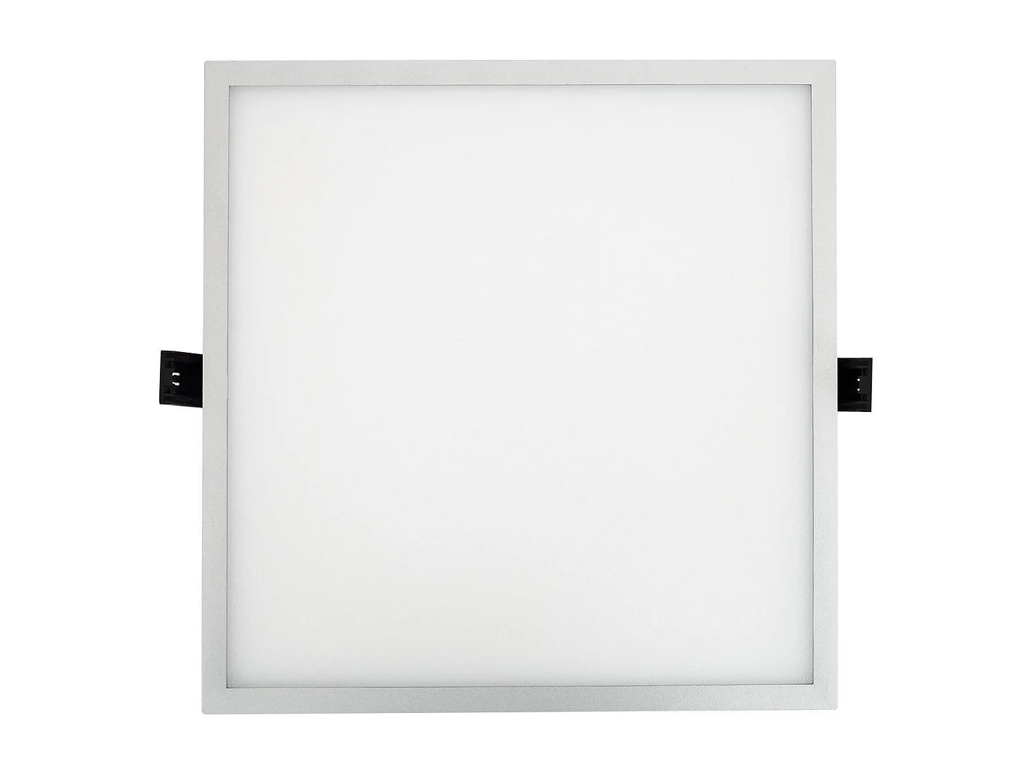 Dalle LED 30W Carrée High Lumen LIFUD Coupe Ø 200 mm Argentée 4000K Blanc neutre