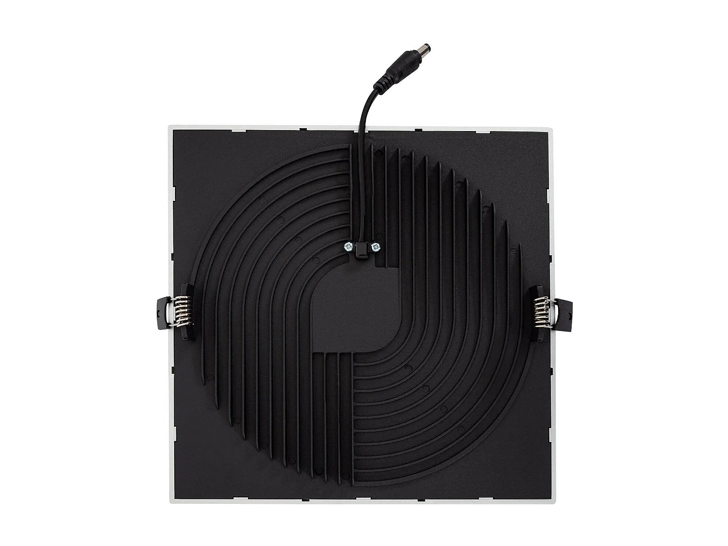 Dalle LED 30W Carrée High Lumen LIFUD Coupe Ø 200 mm Argentée 4000K Blanc neutre