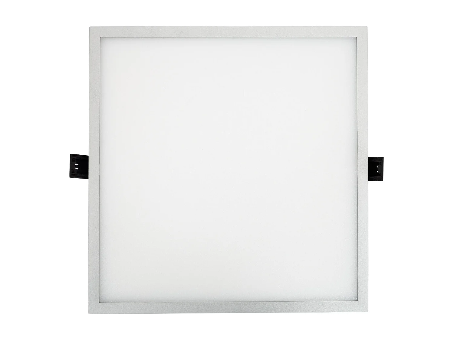Dalle LED 30W Carrée High Lumen  Coupe Ø 200 mm Argentée 4000K Blanc neutre