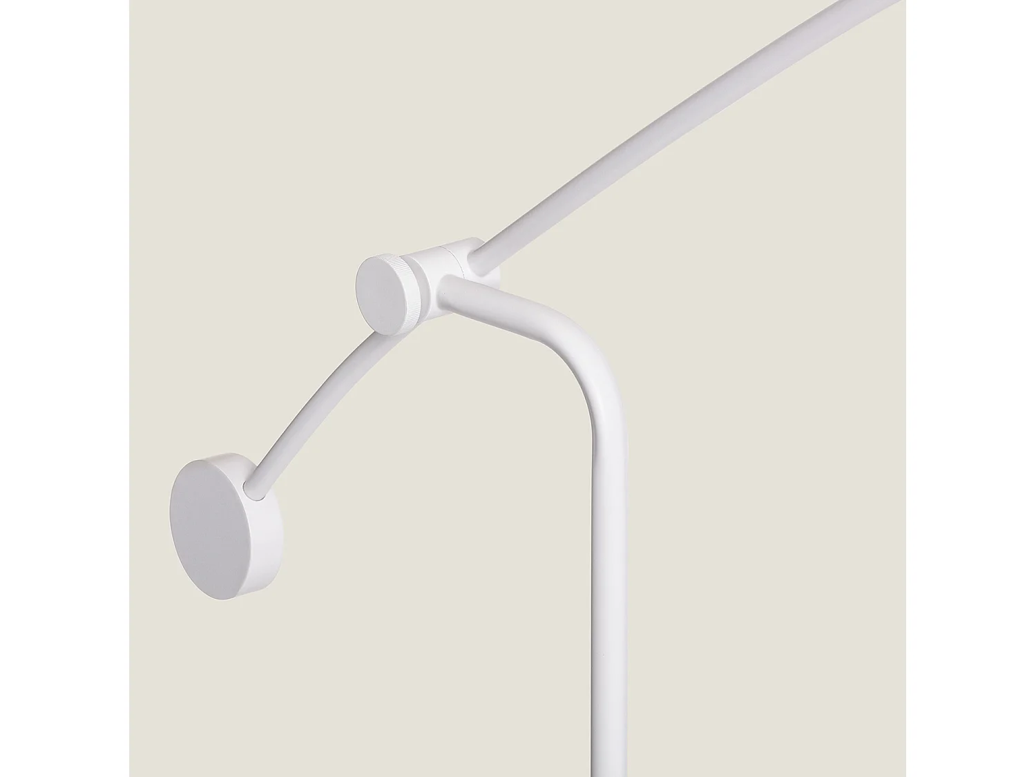 Lámpara de Pie Metal Meetkunde Blanco