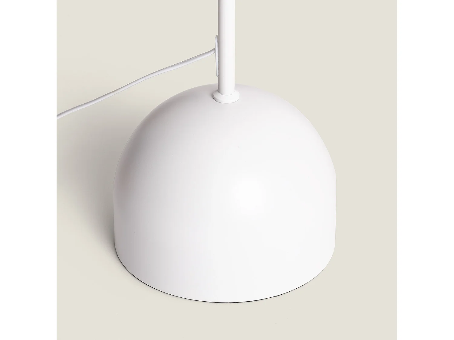 Lámpara de Pie Metal Meetkunde Blanco