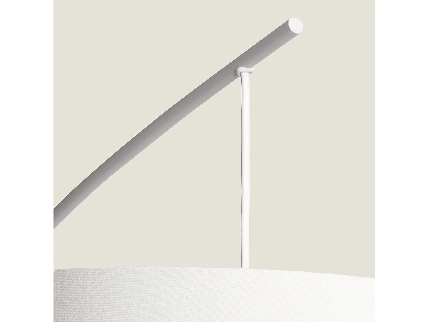 Lámpara de Pie Metal Meetkunde Blanco