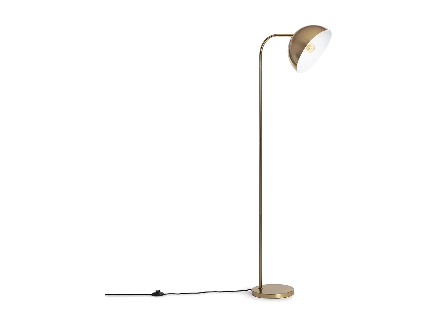 Lampadaire Bowlen Doré