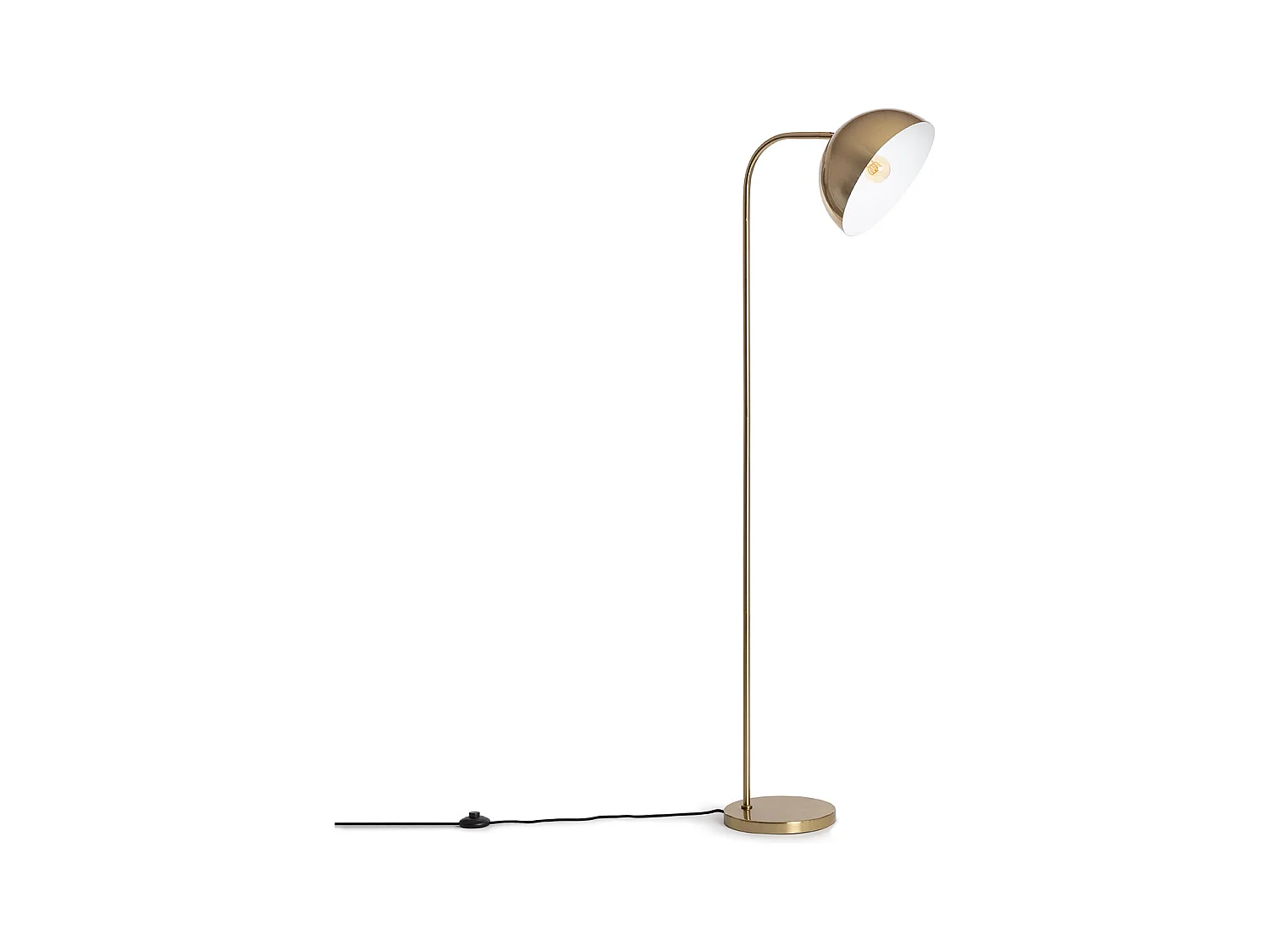 Lampadaire Bowlen Doré