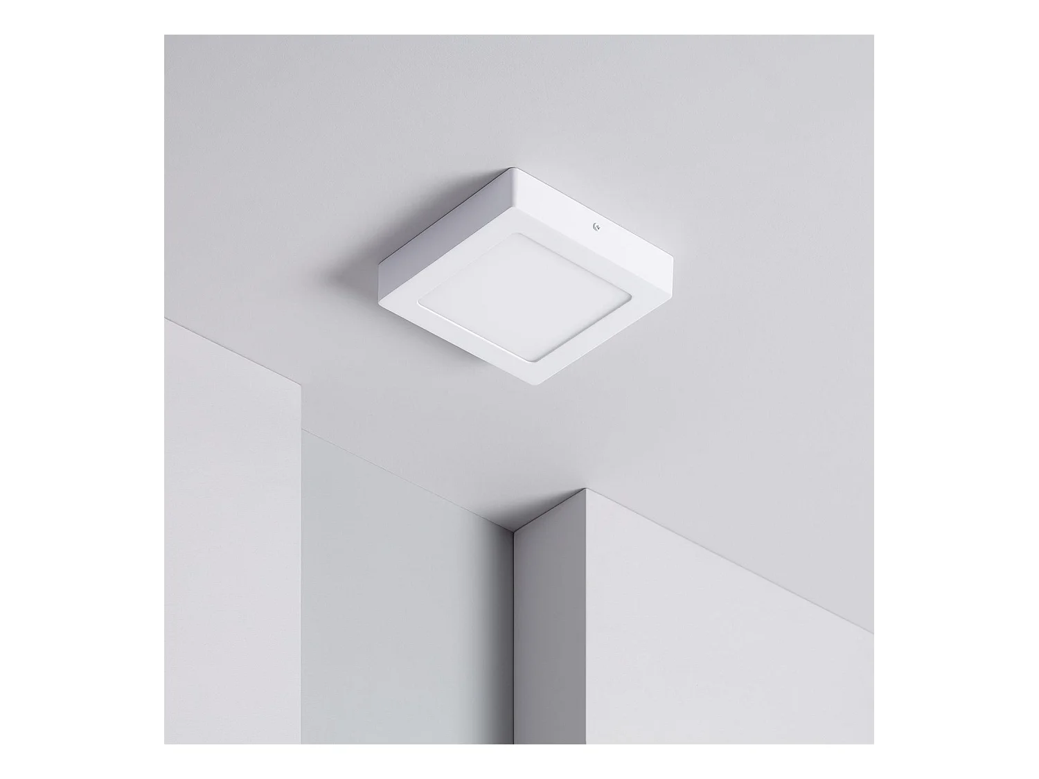 Plafón LED 12W Cuadrado 170x170 mm 4000K Blanco Neutro
