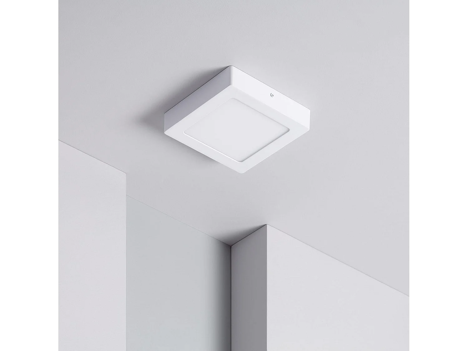 Plafoniera LED Quadrata 12W 170x170 mm 4000K Bianco Naturale