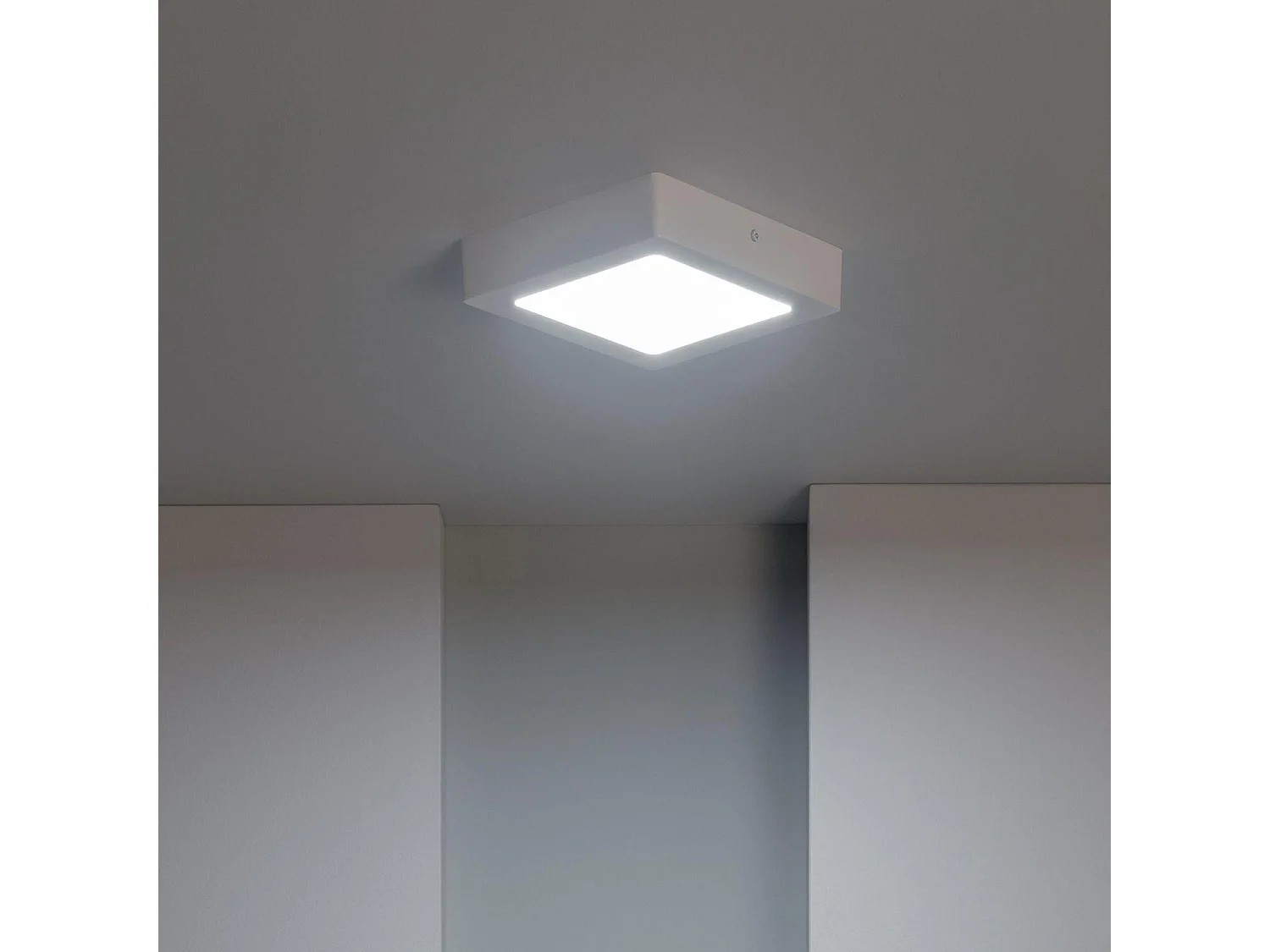 Plafoniera LED Quadrata 12W 170x170 mm 4000K Bianco Naturale