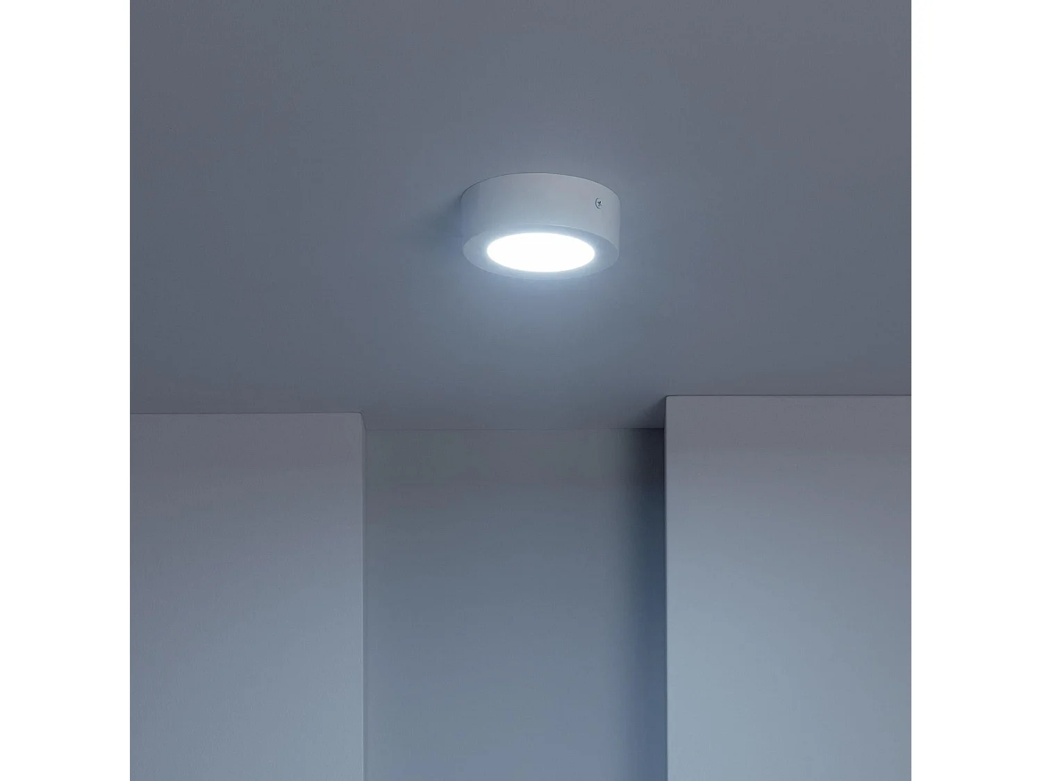 Plafonnier LED Rond 6W  Ø120 mm 6000K Blanc froid