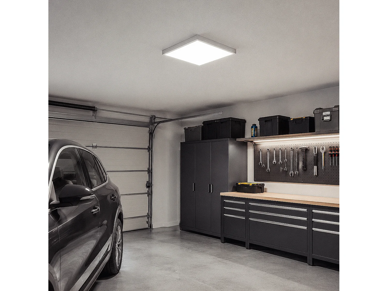 Plafoniera LED Quadrata 48W 600x600 mm 6000K Bianco Freddo