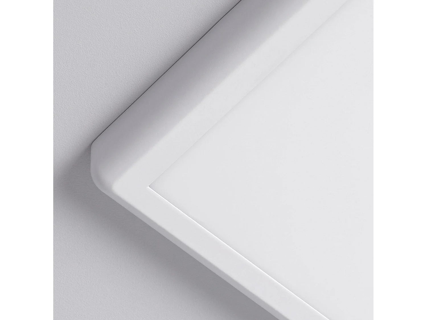 Plafonnier LED Carré Métal 18W Design White 225x225 mm  2900K - 3200K Blanc chaud