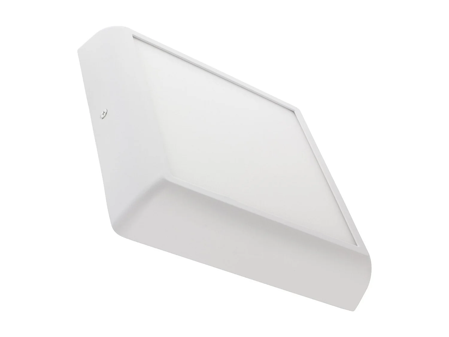 Plafoniera LED 18W Quadrata Metallo 225x225 mm Design Bianco 2900K - 3200K Bianco Caldo