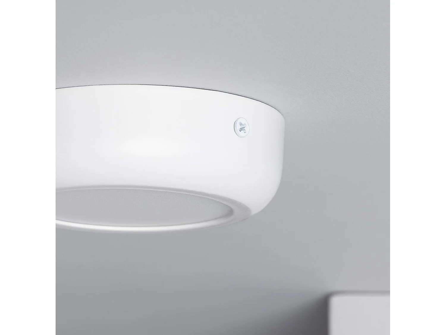 Plafonnier LED Rond Métal Design White 6W Ø125 mm  6000K Blanc froid