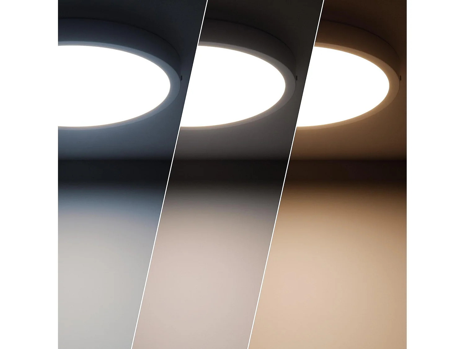 Plafoniera LED 24W Circolare Superslim (CRI90) Microprismatica CCT Selezionabile (UGR17) Ø280 mm Selezionabile (Caldo-Naturale-Freddo)