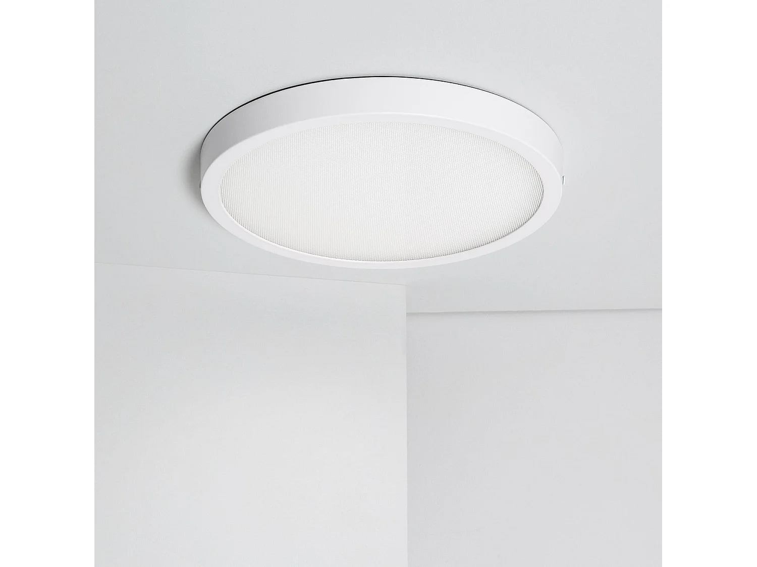 Plafoniera LED 24W Circolare Superslim (CRI90) Microprismatica CCT Selezionabile (UGR17) Ø280 mm Selezionabile (Caldo-Naturale-Freddo)