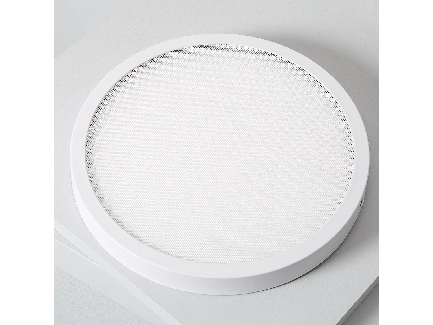 Plafoniera LED 24W Circolare Superslim (CRI90) Microprismatica CCT Selezionabile (UGR17) Ø280 mm Selezionabile (Caldo-Naturale-Freddo)