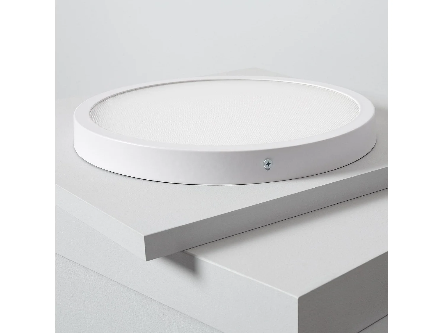 Plafoniera LED 24W Circolare Superslim (CRI90) Microprismatica CCT Selezionabile (UGR17) Ø280 mm Selezionabile (Caldo-Naturale-Freddo)