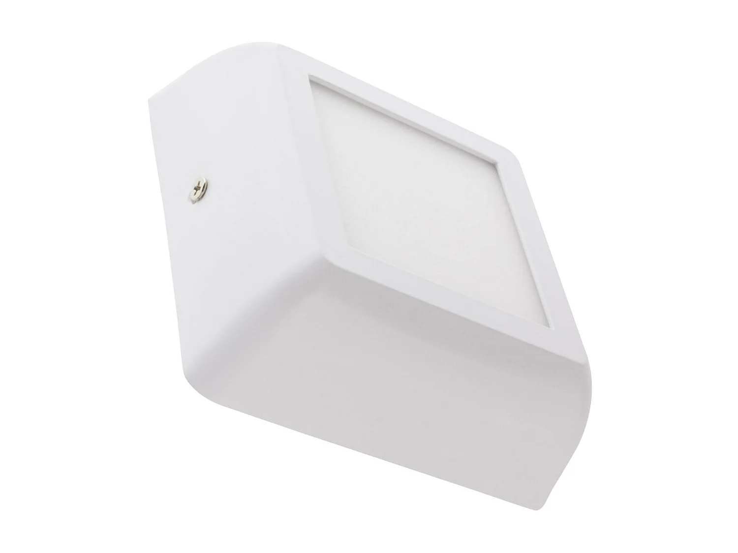 Plafoniera LED 6W Quadrata Metallo 122x122 mm Design Bianca 4000K Bianco Naturale