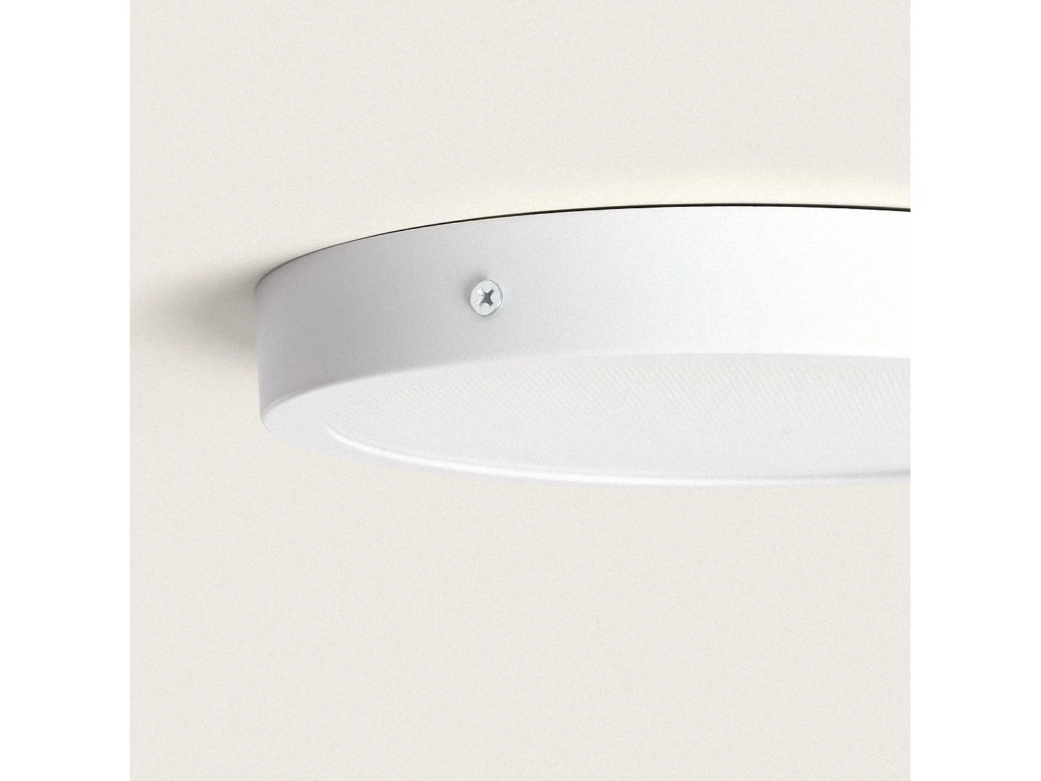 Plafonnier LED Rond 18W Extra-Plat (CRI90) Microprismatique CCT Sélectionnable (UGR17) Ø205 mm Sélectionnable (chaud-neutre-froid)