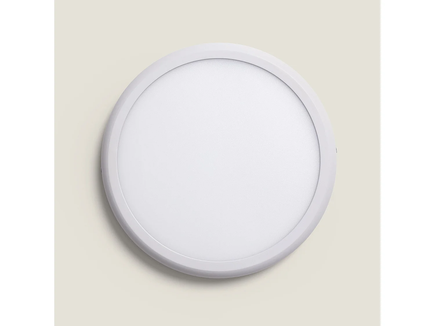 Plafoniera LED 24W Circolare Metallo Ø300 mm Design Bianco 6000K Bianco Freddo