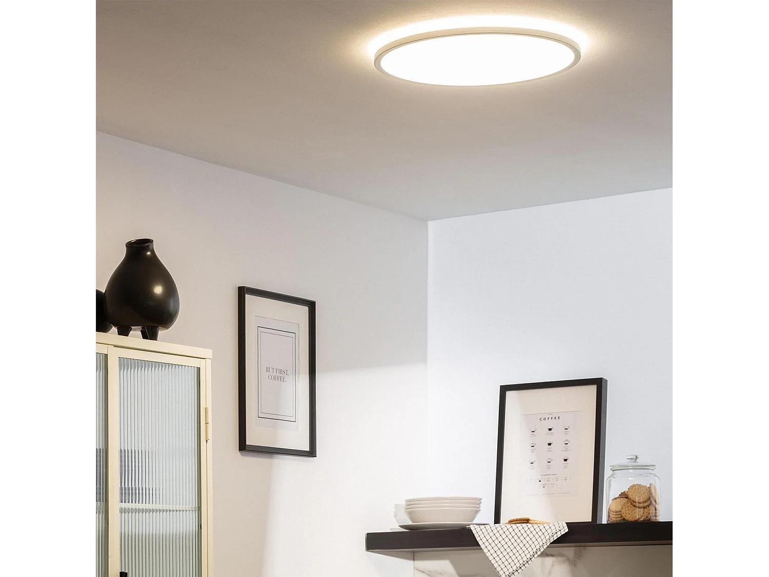 Plafonnier LED Rond SwitchCCT Sélectionnable 24W Double Face Ø420mm Sélectionnable (chaud-neutre-froid)